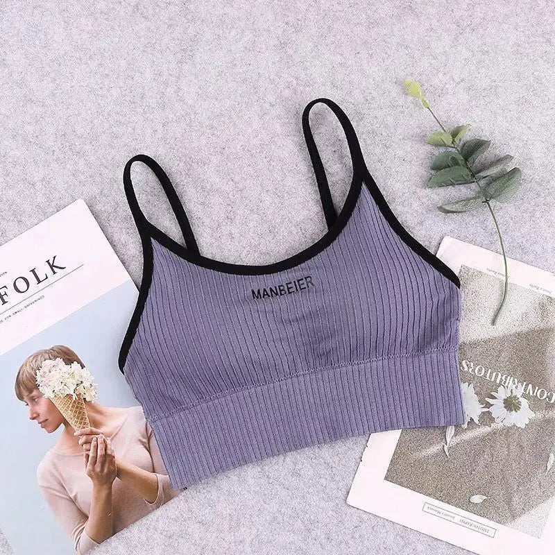 Top Deportivo Sports Bra Mujer – Soporte Real + Algodón Suave 💜