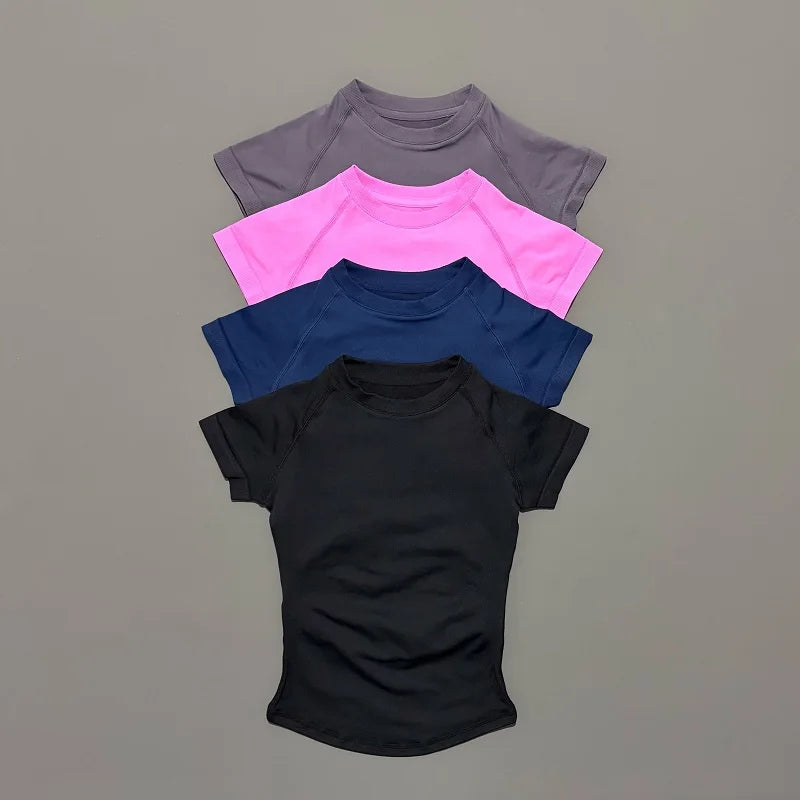 Camiseta Deportiva Mujer – Sin Costuras, Suave y de Secado Rápido ⚡