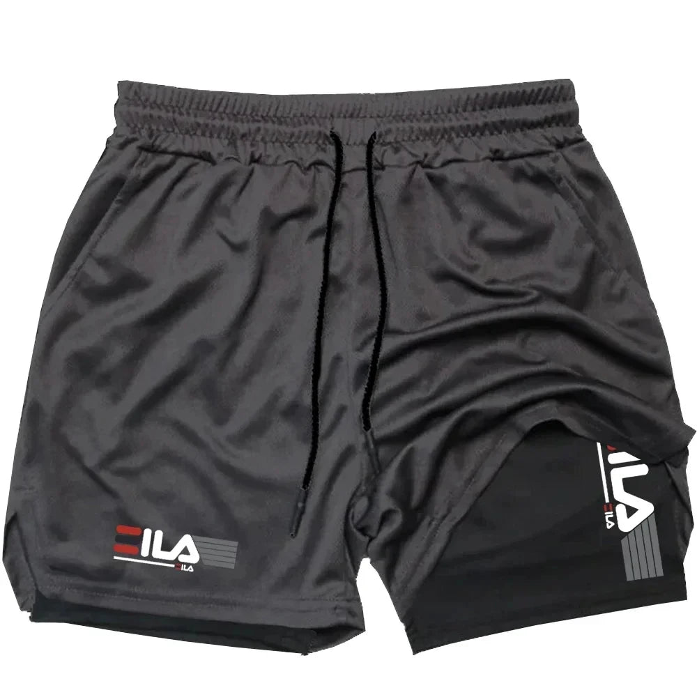 Shorts 2 en 1 Hombre – Entrena libre, sin rozaduras 💪