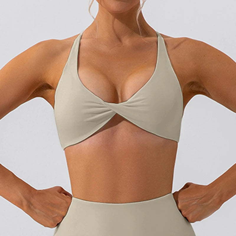Top Deportivo Espalda Cruzada Mujer – Yoga, Gym y Más 🔥