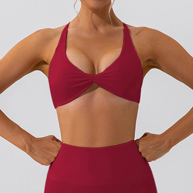 Top Deportivo Espalda Cruzada Mujer – Yoga, Gym y Más 🔥