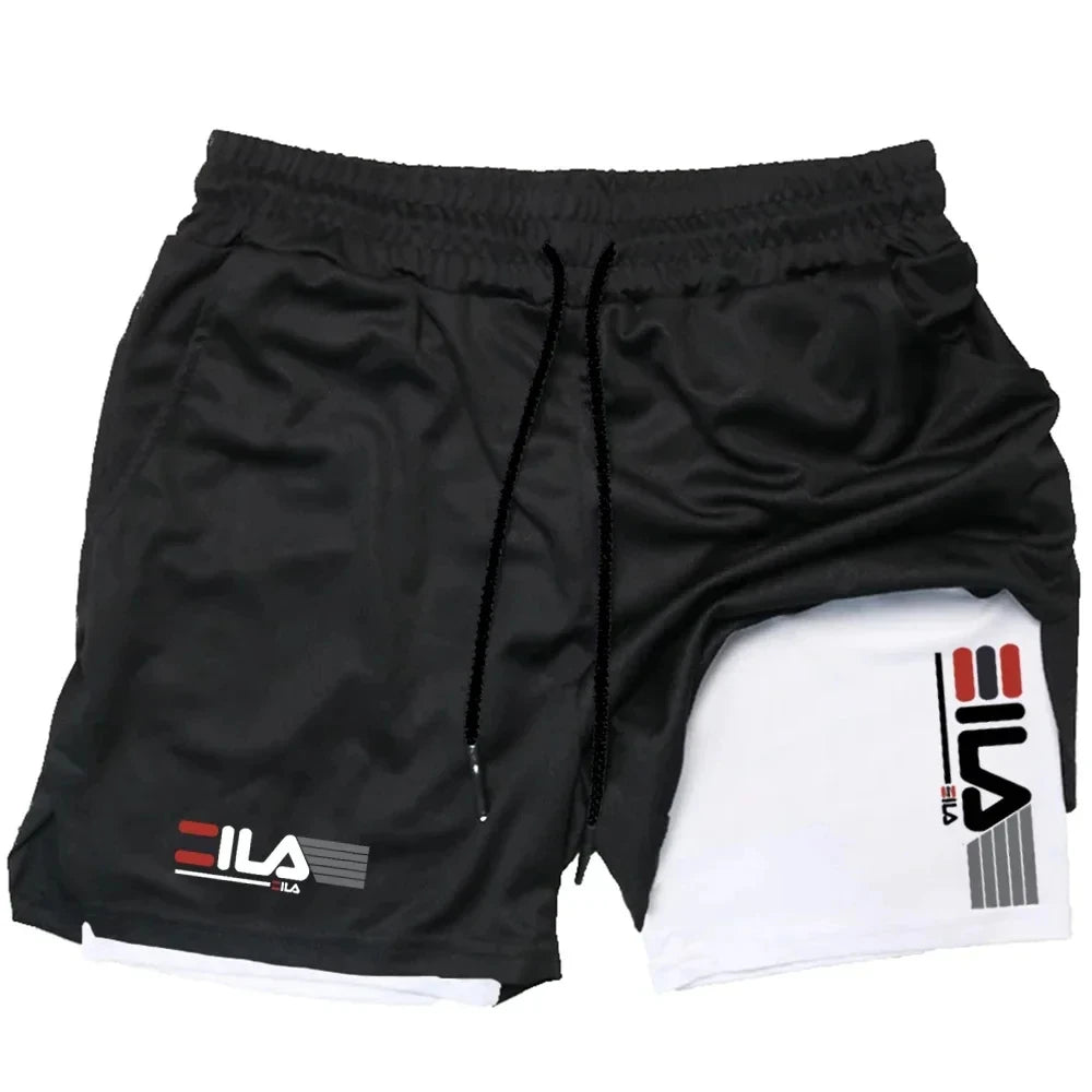 Shorts 2 en 1 Hombre – Entrena libre, sin rozaduras 💪