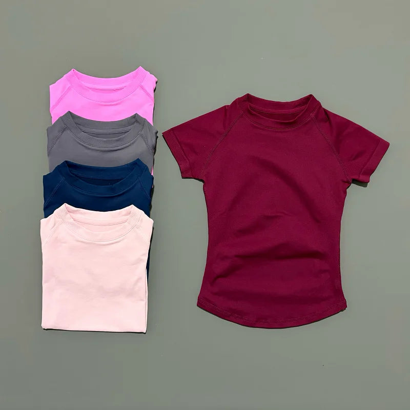 Camiseta Deportiva Mujer – Sin Costuras, Suave y de Secado Rápido ⚡