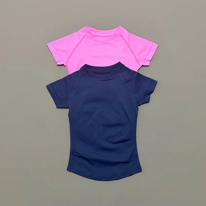 Camiseta Deportiva Mujer – Sin Costuras, Suave y de Secado Rápido ⚡