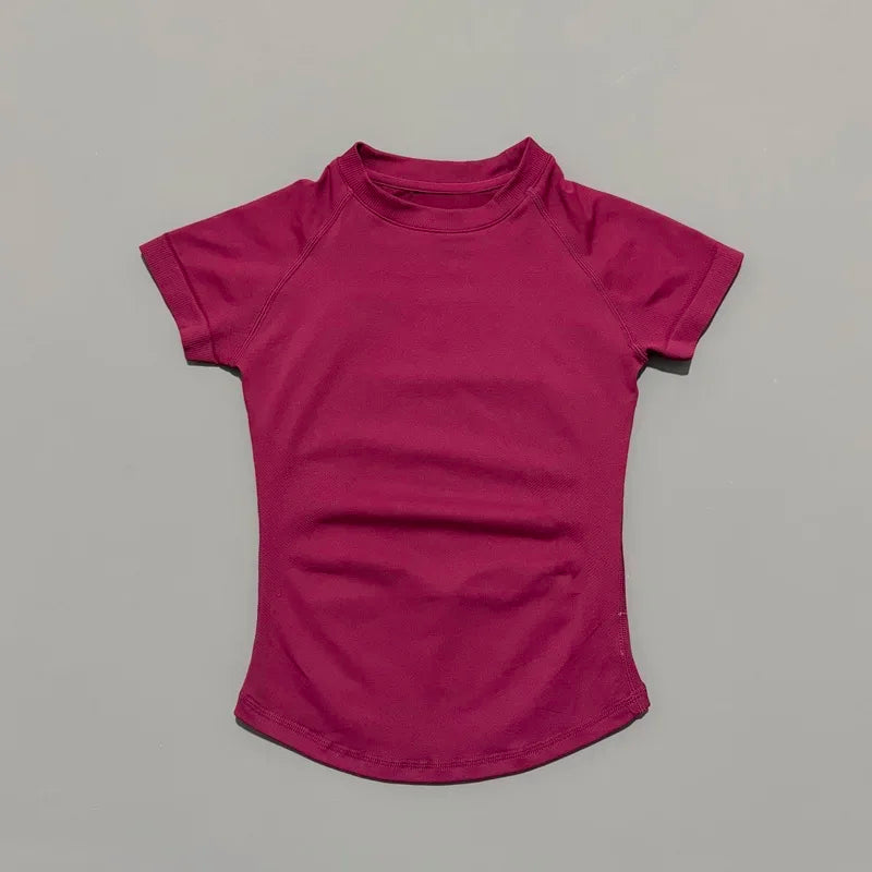 Camiseta Deportiva Mujer – Sin Costuras, Suave y de Secado Rápido ⚡