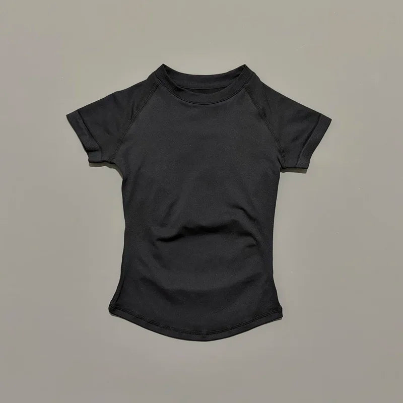 Camiseta Deportiva Mujer – Sin Costuras, Suave y de Secado Rápido ⚡