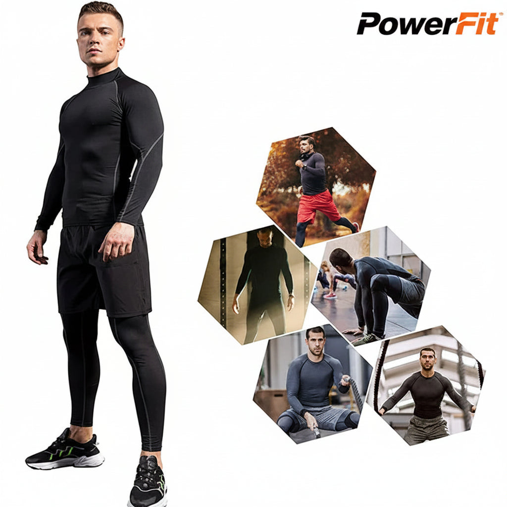 Camiseta Compresión Manga Larga Hombre – Rinde Más, Recupérate Antes 💪