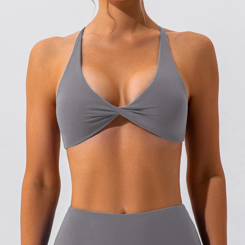 Top Deportivo Espalda Cruzada Mujer – Yoga, Gym y Más 🔥