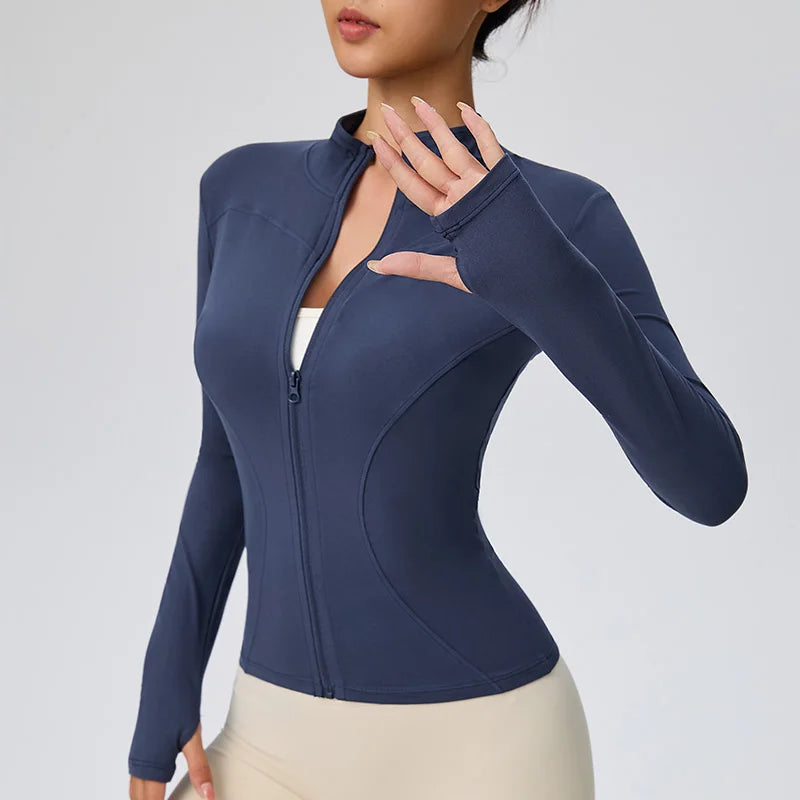 Chaqueta Fit Active Mujer – Secado Rápido + Estilo Real 🏃‍♀️