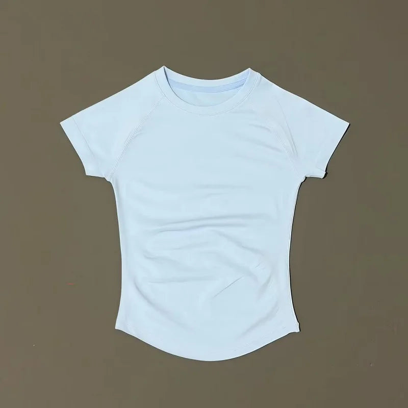 Camiseta Deportiva Mujer – Sin Costuras, Suave y de Secado Rápido ⚡