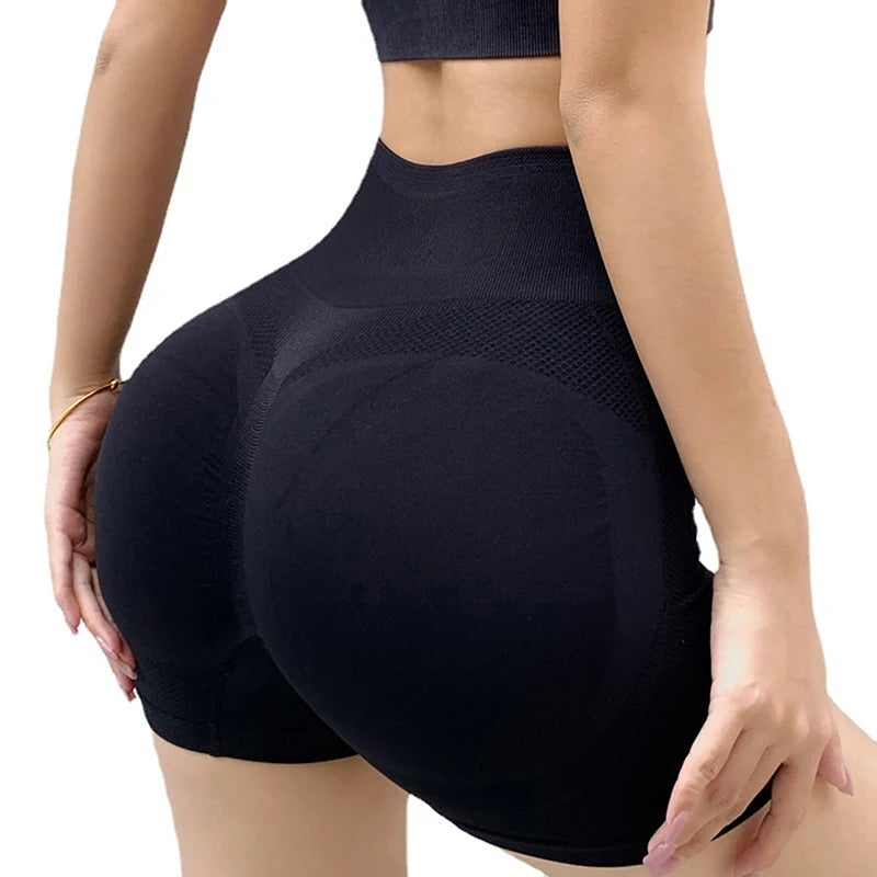 Shorts Deportivos Ciclismo Mujer - Cintura Alta Push Up