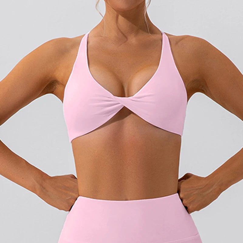 Top Deportivo Espalda Cruzada Mujer – Yoga, Gym y Más 🔥