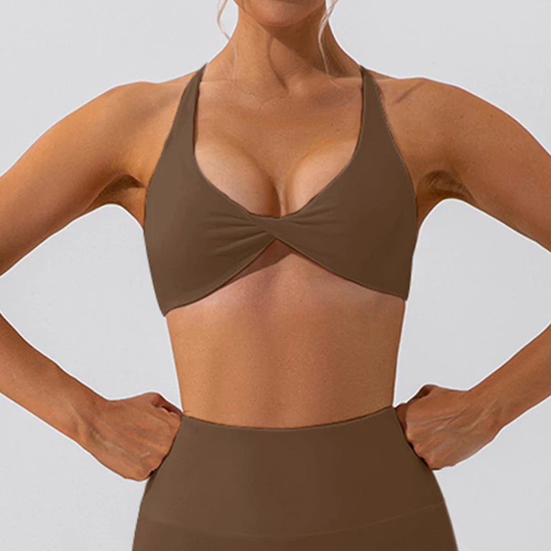 Top Deportivo Espalda Cruzada Mujer – Yoga, Gym y Más 🔥